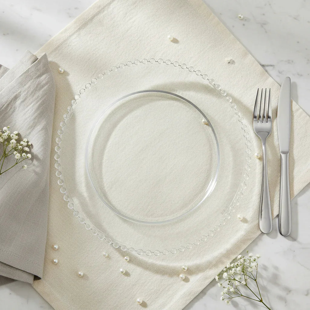 Prato Cristal De Chumbo Pearl 28cm Wolff - Loja Do Thor