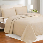 Colcha Solteiro Prosa Bege 160x240 cm Camesa