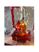 Poste De Natal C/ Musica E Neve VM  1.85CM NTD26006