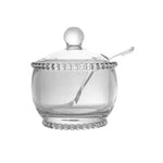 Açucareiro Cristal De Chumbo C/Colher Pearl 10X10x11cm - Loja Do Thor