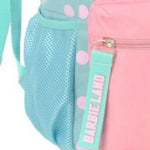 Mochila De Costas Barbie Verde E Rosa Bolinhas - Luxcel