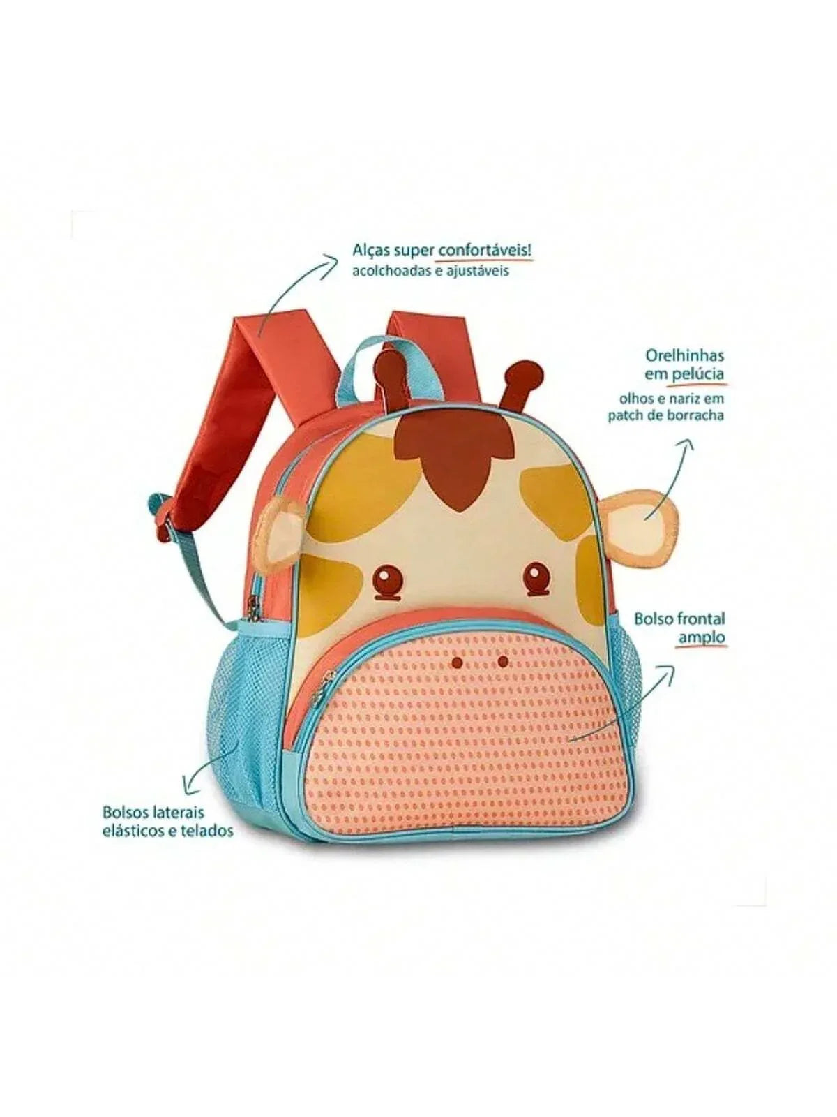 Mochila Costas Pets Girafa 13 - Clio Style - Loja Do Thor