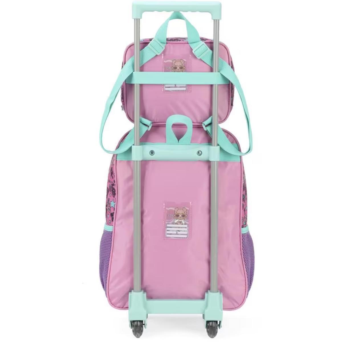 Mochila De Rodinhas Lol Surprise Rosa Luxcel