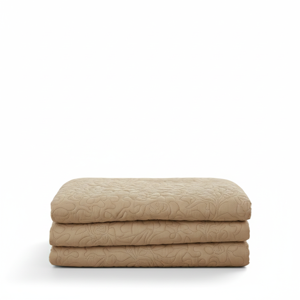 Colcha Solteiro Prosa Bege 160x240 cm Camesa