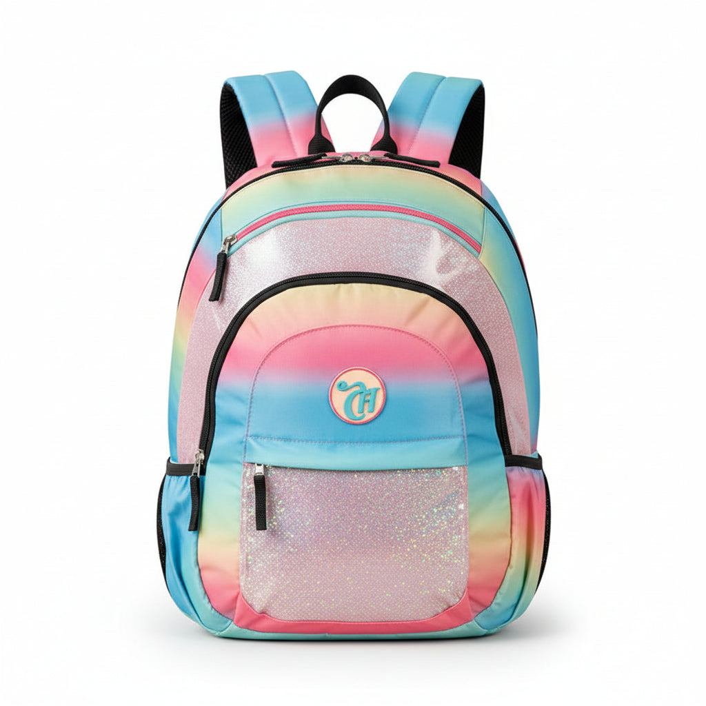 Mochila Capricho Sunday Degrade Colorido Grande