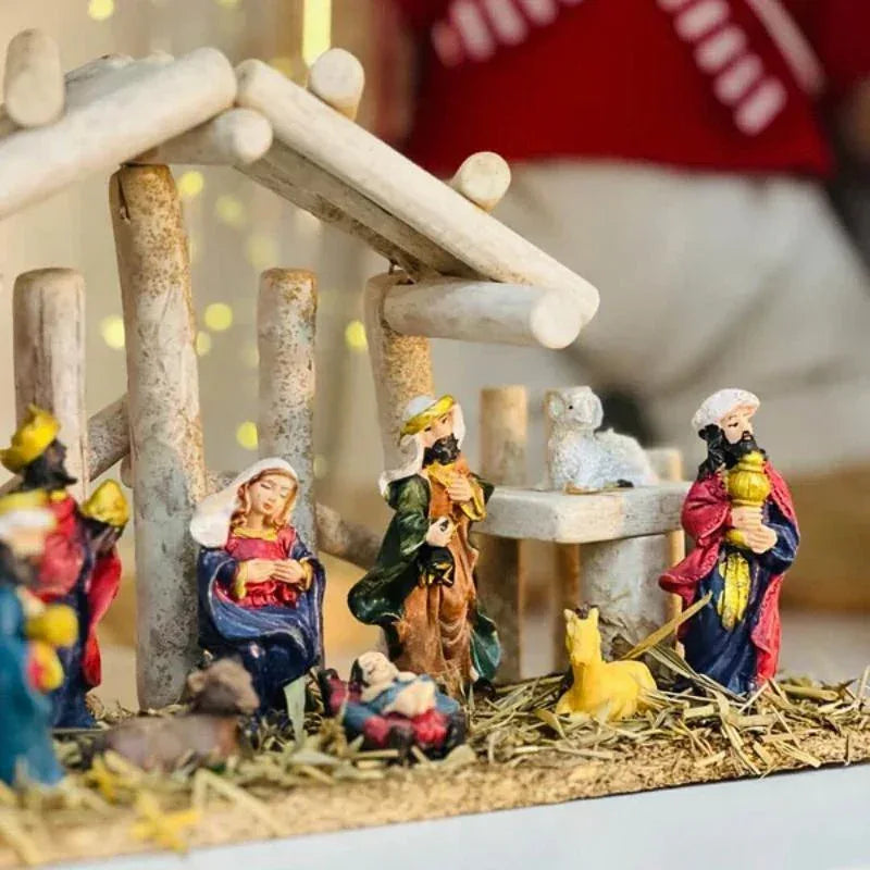 Presepio De Natal Poliresina 25 X 17Cm - Loja Do Thor