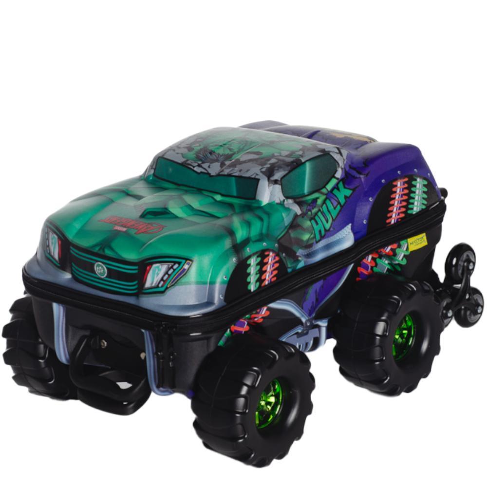 Mochila De Rodinhas 3D Maxtoy Hulk Monster Trucks Colorido 3850HM24