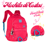 Mochila de Costas Heart Beats Rosa 17,5 RB27015