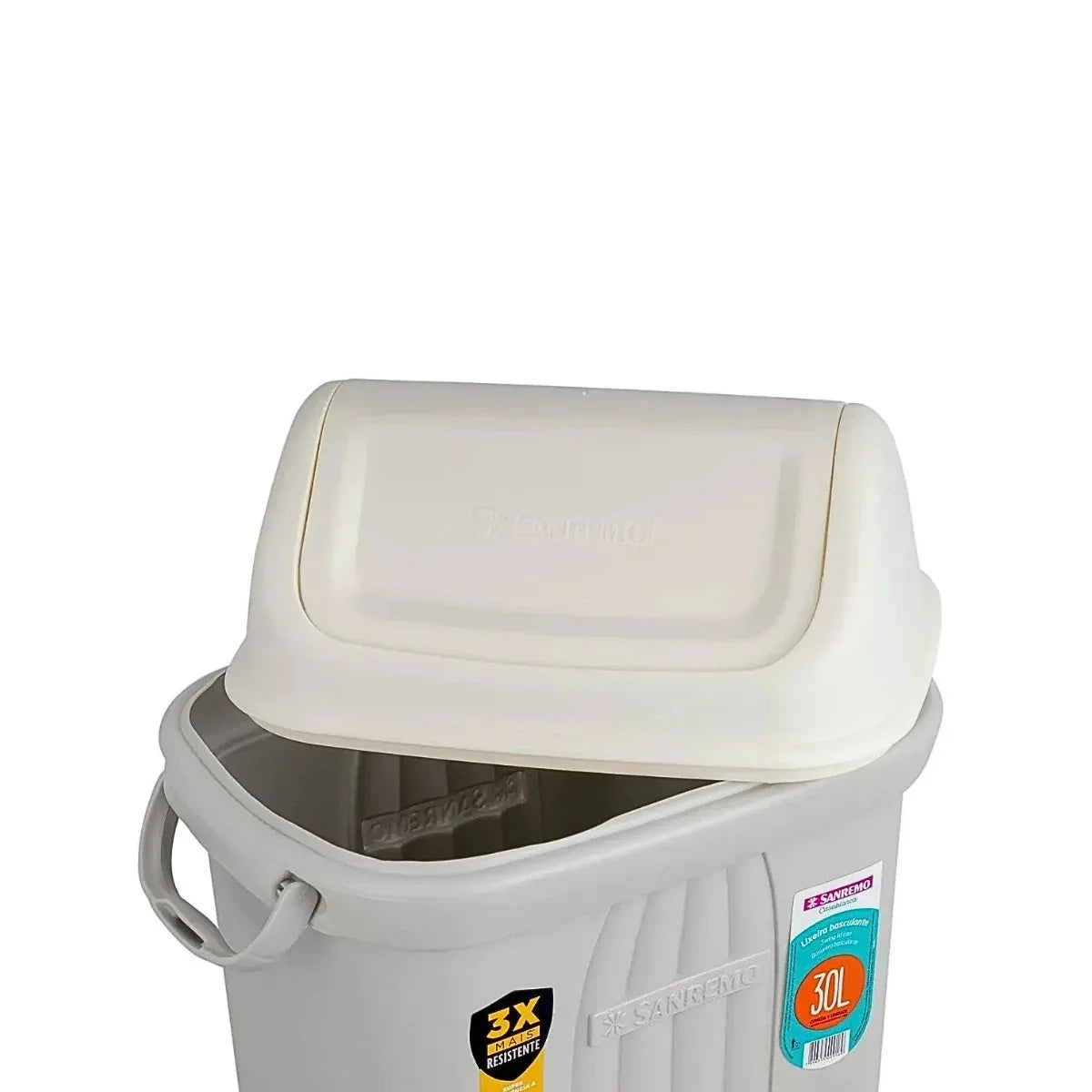 Lixeira Basculante 30L Plastico Sanremo 283 - Loja Do Thor