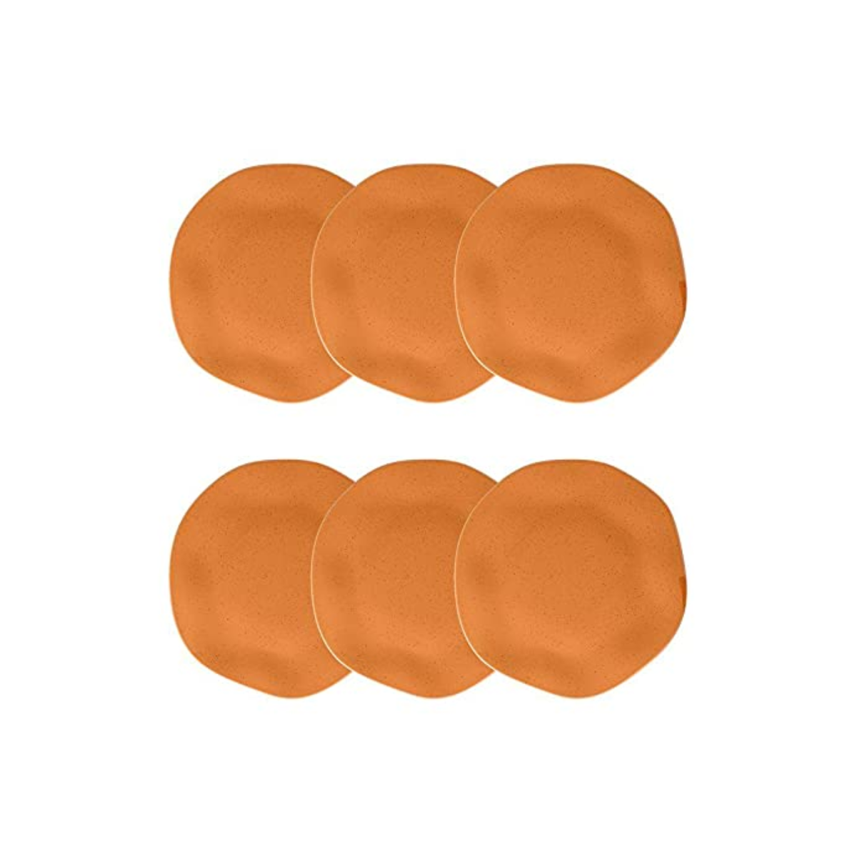Conjunto de 6 Pratos Fundos 22,5cm Ryo Papaya - Oxford