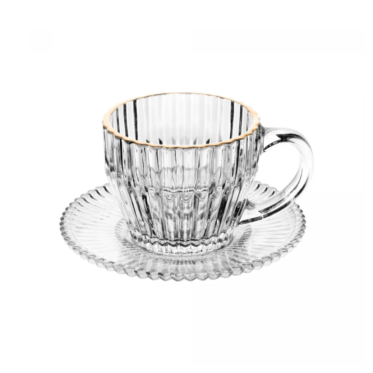 Conjunto 4 Xícaras de Café com Fio de Ouro Império 110ml - Loja Do Thor