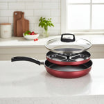 Frigideira 4 Ovos Poche De Aluminio Com Antiaderente Cereja 8996 - Loja Do Thor