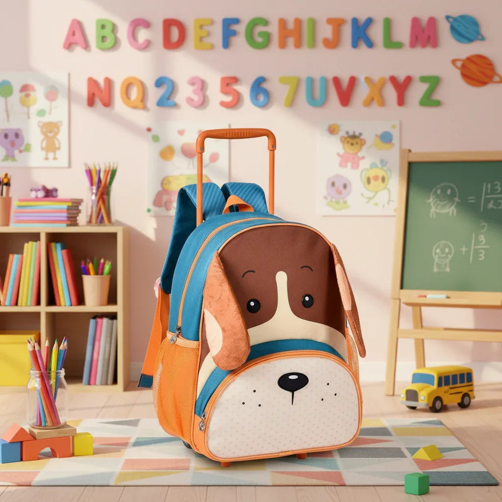 Mochila De Carrinho Cachorrinho Laranja 13 Cp24501B - Loja Do Thor