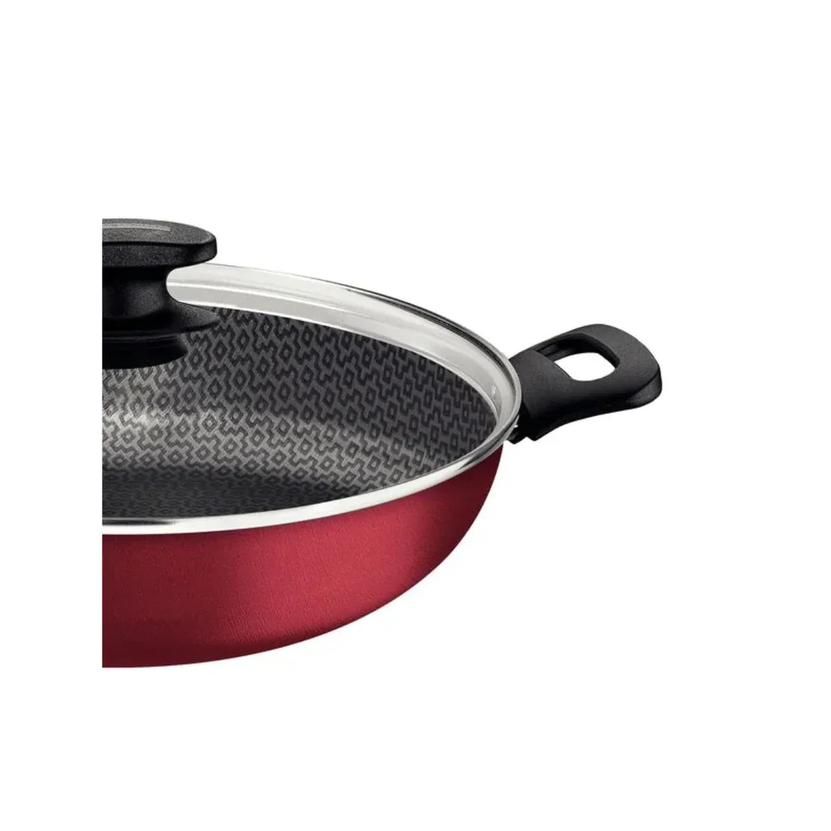 Panela Wok 3,3L 28CM Loreto Vermelho Antiaderente Tramontina - Loja Do Thor