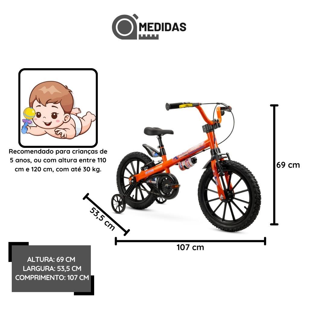 Bicicleta Infantil Nathor Aro 16 Extreme 2 Com Rodinhas
