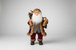 Papai Noel Casaco Veludo Guirlanda Vinho 80cm 30346