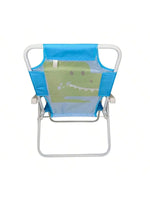 Cadeira De Praia Infantil Jacaré Azul De Oxford 53CM - Loja Do Thor