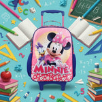 Mochila de Rodinha Rosa Escolar Minnie Xeryus - Loja Do Thor