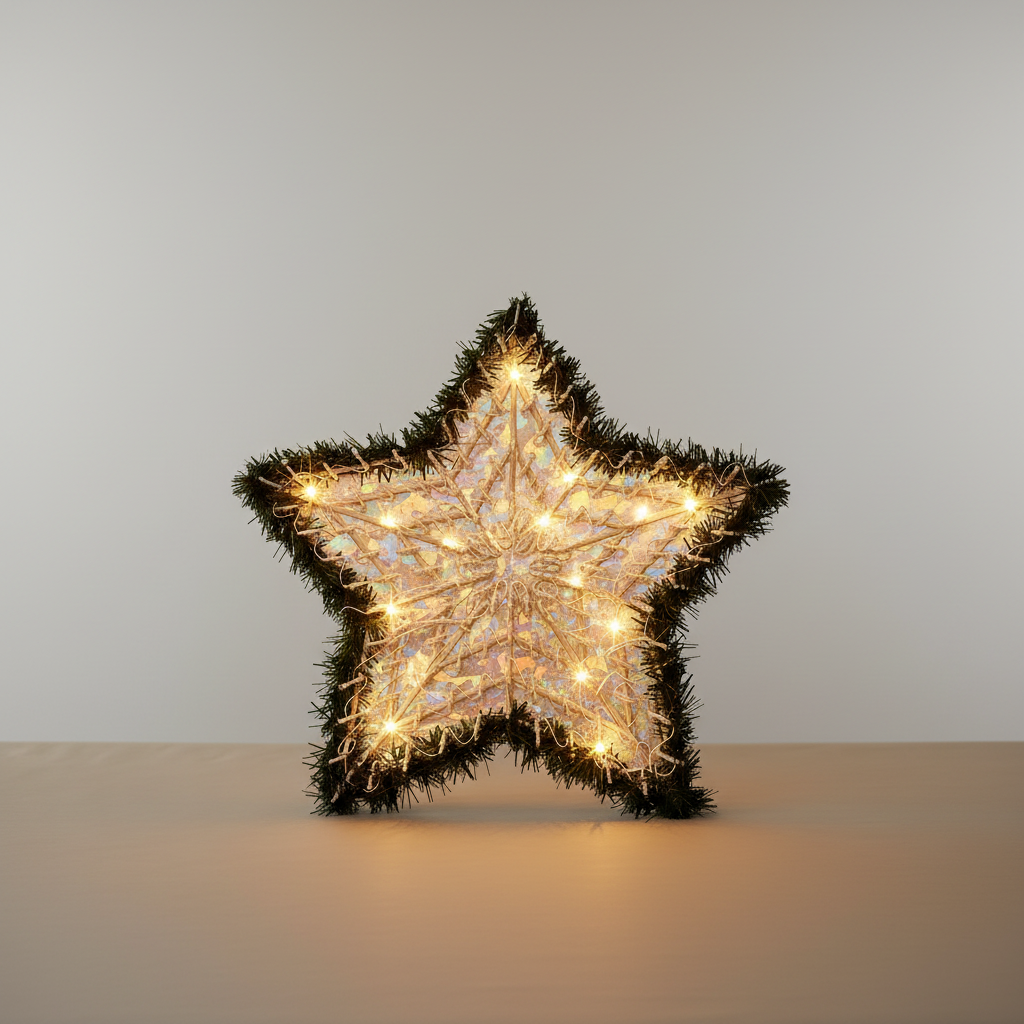 Enfeite Estrela 140 Leds Warm Global 11011