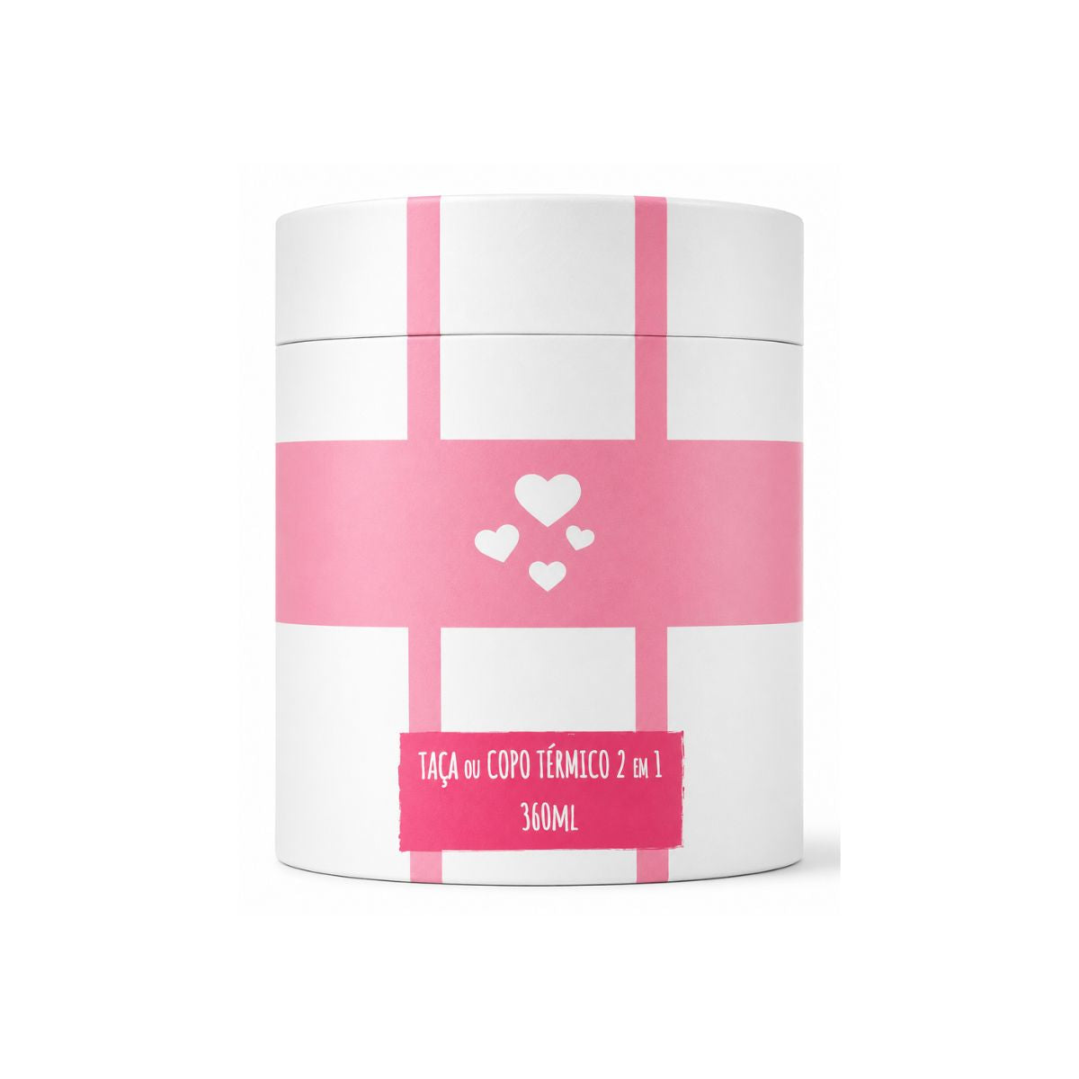Taça Ou Copo Termico Inox Love 2 em 1 360ml - Allmix 412009