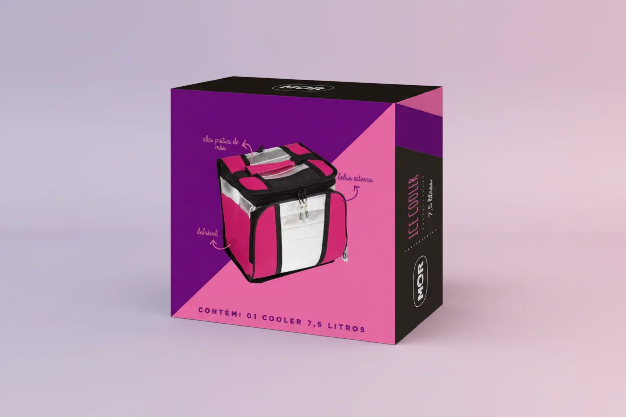 Ice Cooler Mor 7,5L Rosa Ref.3629 - Loja Do Thor