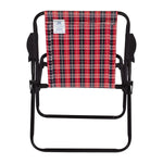 Cadeira De Praia Alta Xadrez Vermelho Carmin Mor + Brinde - Loja Do Thor