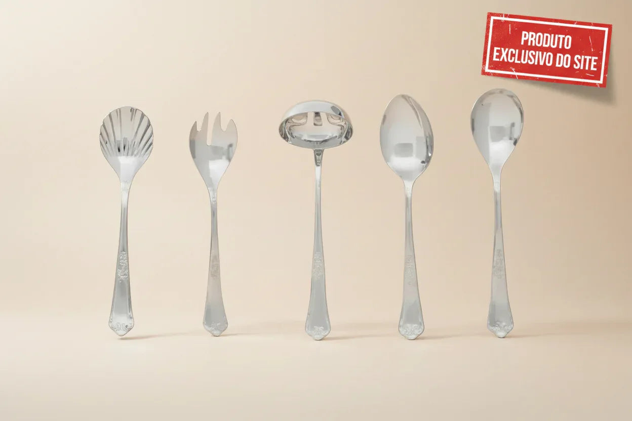 Faqueiro Sem Estojo 5 PÇS Classique Hercules 493-101KM - Loja Do Thor