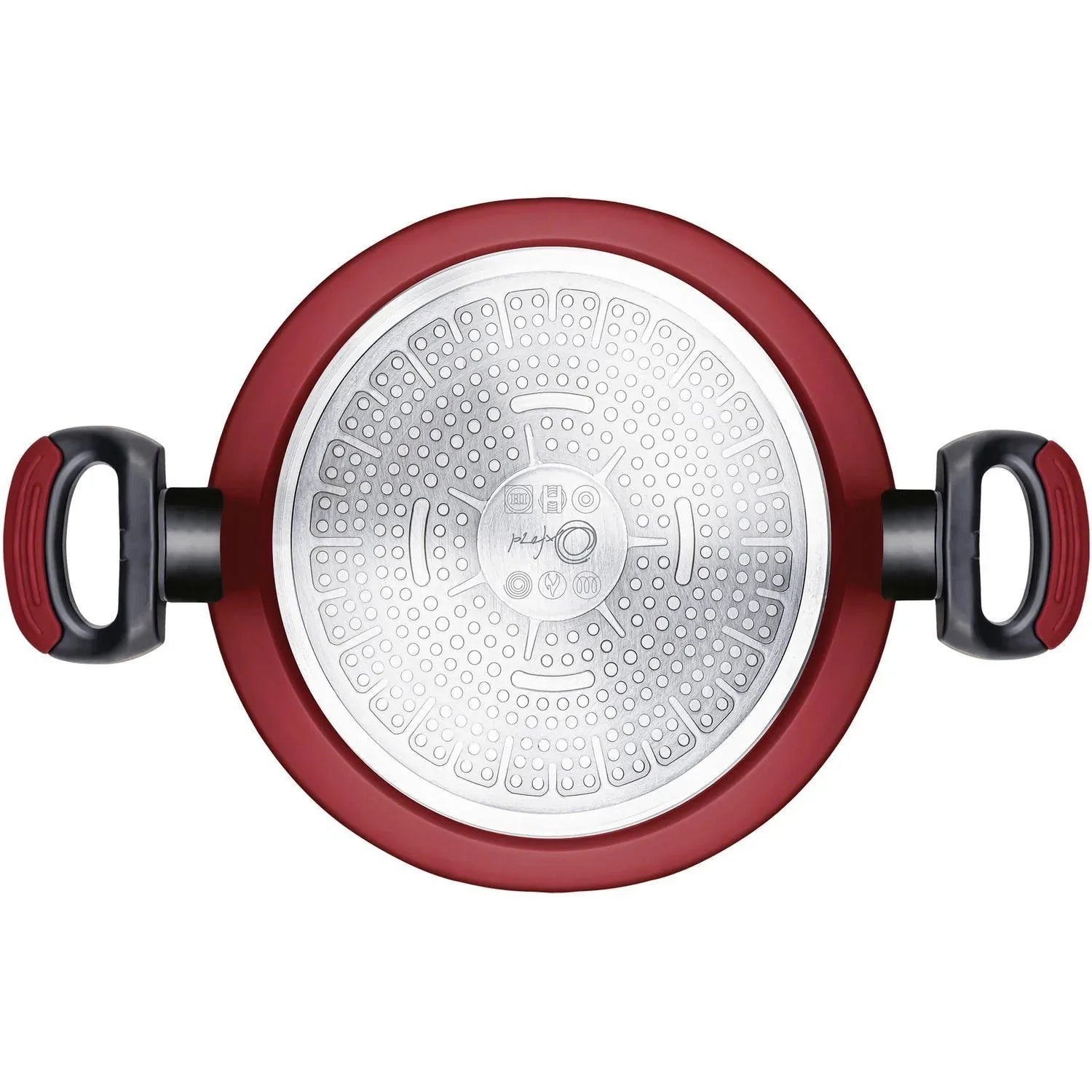 Cacarola Rasa Oxford Aluminio Forjado Everyday 28Cm Vermelho - Loja Do Thor