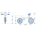 Bicicleta Equilibrio Infantil Sem Pedal Mod 5 Bike Balance Aro 12 - Loja Do Thor