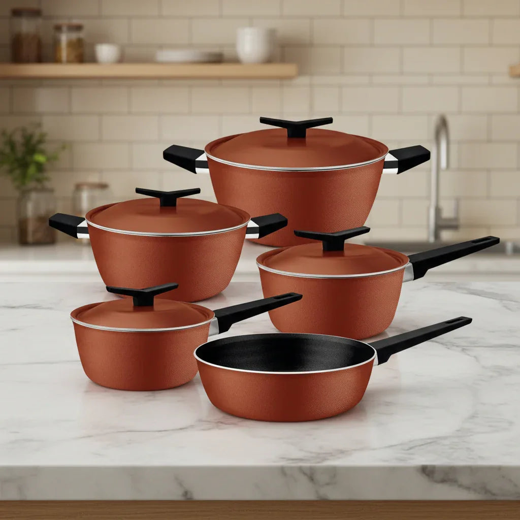 Jogo De Panelas Alum 5pçs Spezia Tramontina 28399330 - Loja Do Thor