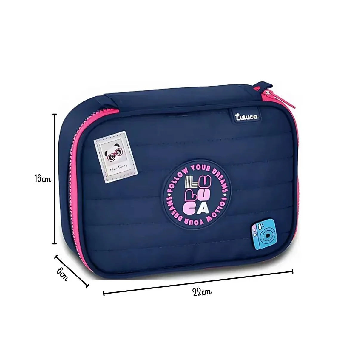 Estojo Box Azul Luluca LU24640 - Loja Do Thor
