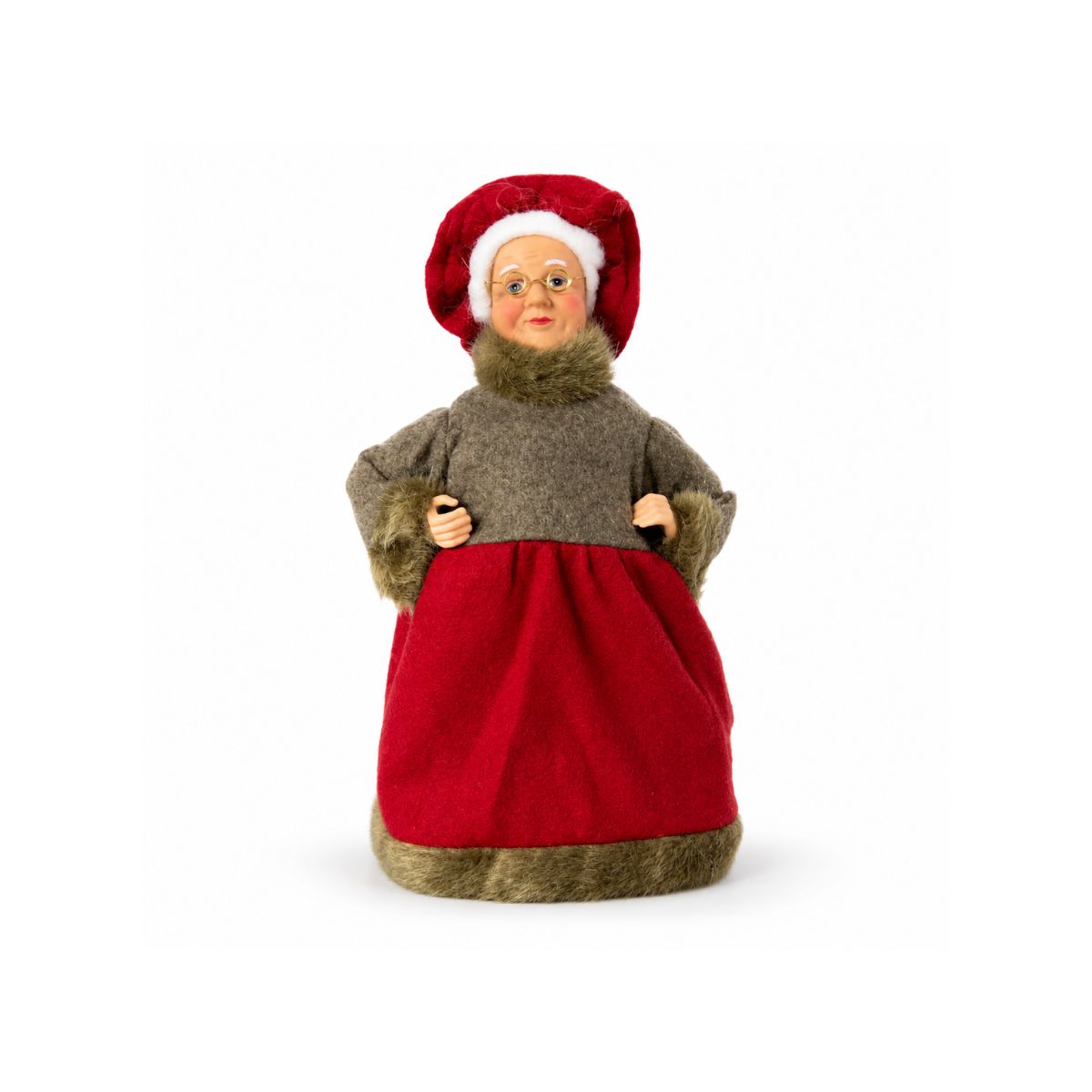 Mamãe Noel Bege Com Vermelho 30 cm - Grillo 65556-430