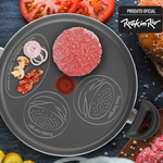 Frigideira Funda Hamburguer Factory 3 Peças 28cm - Rochedo