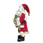Papai Noel em Pe Vermelho e Dourado 45CM Florarte 57508001 - Loja Do Thor