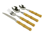 Faqueiro Asper Bamboo Conjunto 24 Pecas - Mimo Style