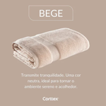 Jogo de Toalha Banho e Rosto Super Soft  Bege - Corttex