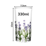 Copo Alto Lavanda Hand Painting 330ml - Lyor