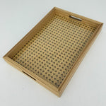 Bandeja Retangular De Mdf Com Fundo Treliça E Acrílico 35Cm