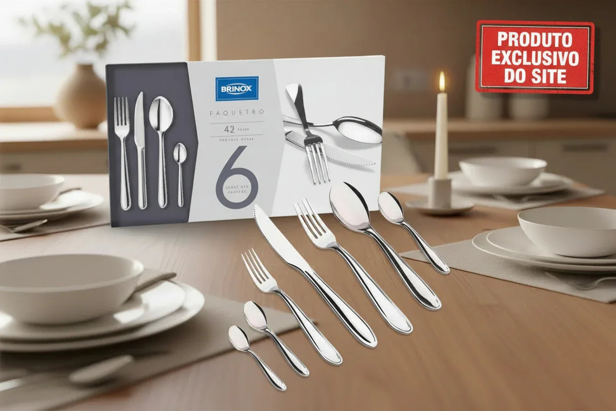 Conjunto Faqueiro - Lyon Brinox - Loja Do Thor