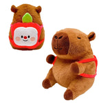 Pelucia Capivara C/Mochilinha de Fruta 30CM Sortida Caa Toys CAA0122 - Loja Do Thor