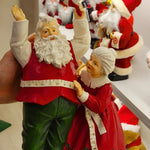 Papai Noel e Mamãe Noel Costureira Em Resina - Florarte - Loja Do Thor