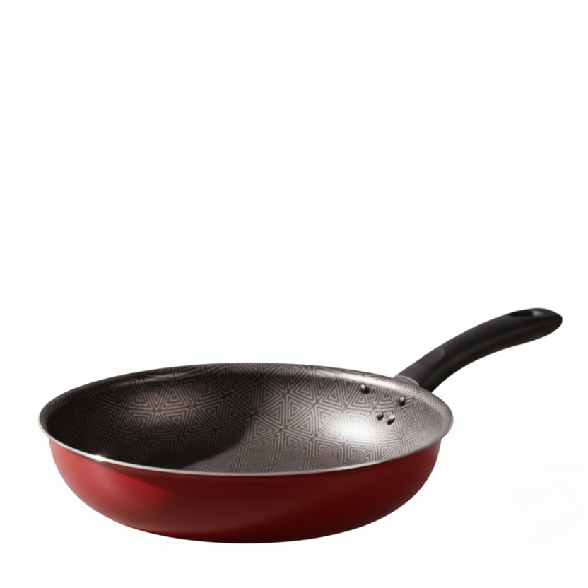 Frigideira Wok Rochedo Facilita Vermelho 28cm