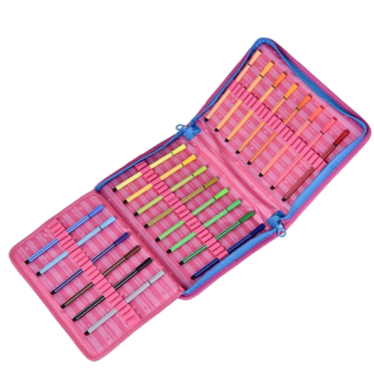 Estojo Fichário Rosa 96 Pens Flower Power RB26233