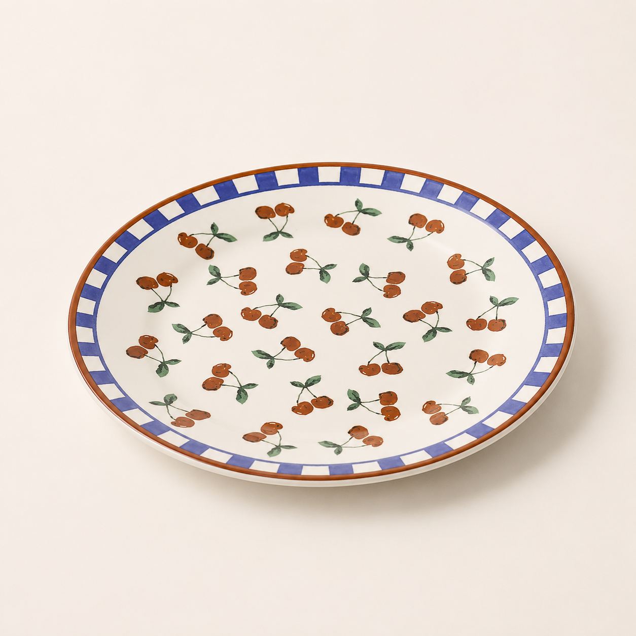 Prato Sobremesa Cereja 18cm Biona