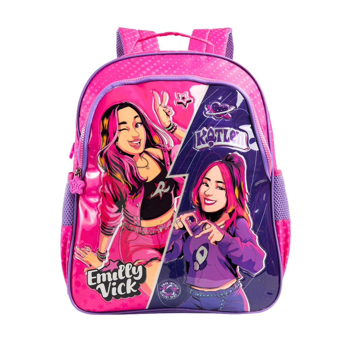 Kit Mochila Escolar Costas e Estojo Emilly Vick 15602