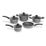 Jogo Panelas 5 Pcs Brinox Ceramic Life Optima Stone Inducao - Loja Do Thor