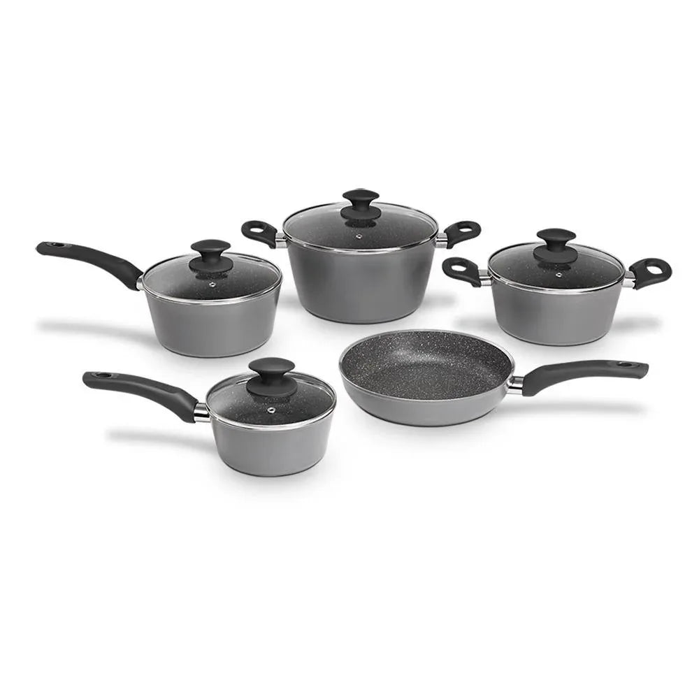 Jogo Panelas 5 Pcs Brinox Ceramic Life Optima Stone Inducao - Loja Do Thor