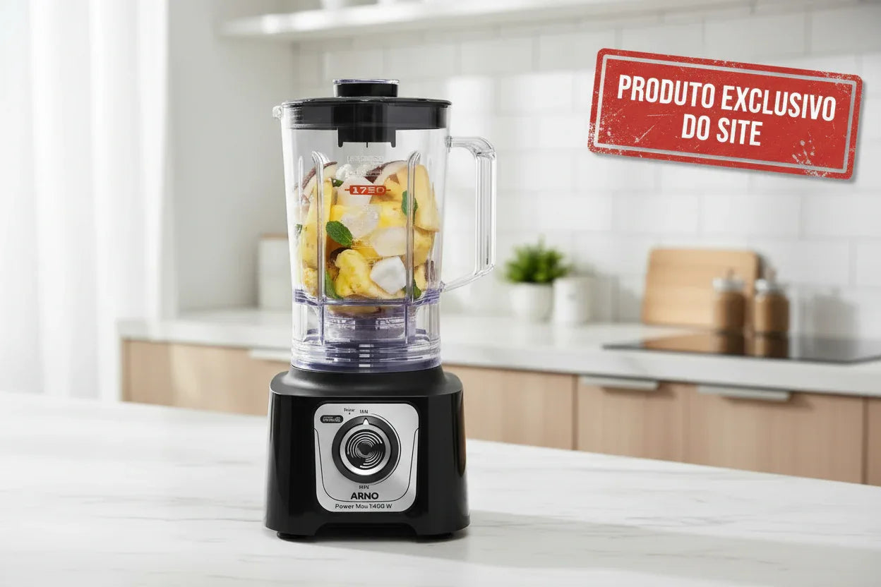 Liquidificador Arno Powermax Preto 1400W - 220V - Loja Do Thor