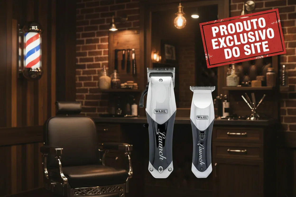 Kit de Máquinas de Cortar Cabelo e Aparador Sem Fio Launch - Loja Do Thor