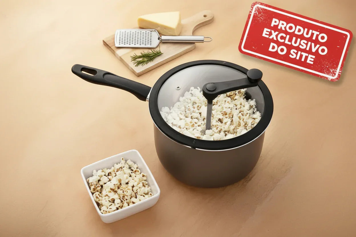 Pipoqueira PicPoc 4,2L Aluminio Antiaderente Prata - Loja Do Thor